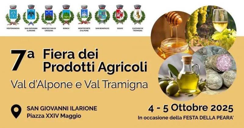 Fiera dei Prodotti Agricoli della Val d’Alpone e Val Tramigna Ottobre 2025 a Monteforte d’Alpone Fiera dei Prodotti Agricoli della Val d’Alpone e Val Tramigna Ottobre 2025 a Monteforte d’Alpone