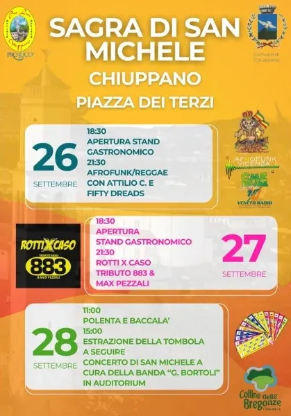 Sagra di San Michele Settembre 2025 a Chiuppano Sagra di San Michele Settembre 2025 a Chiuppano