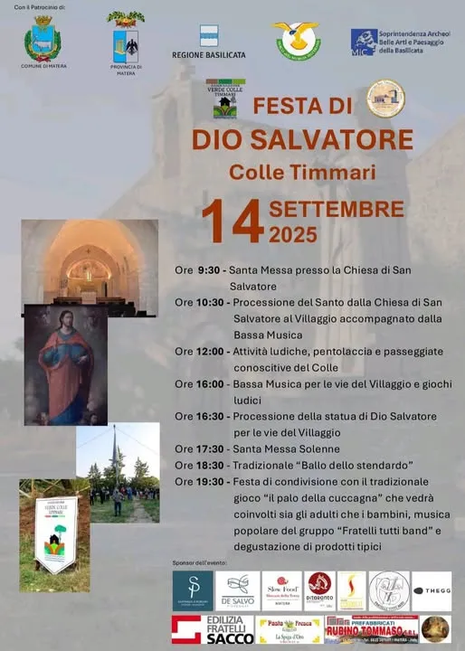 Festa di Dio Salvatore Settembre 2025 a Colle Timmari Festa di Dio Salvatore Settembre 2025 a Colle Timmari