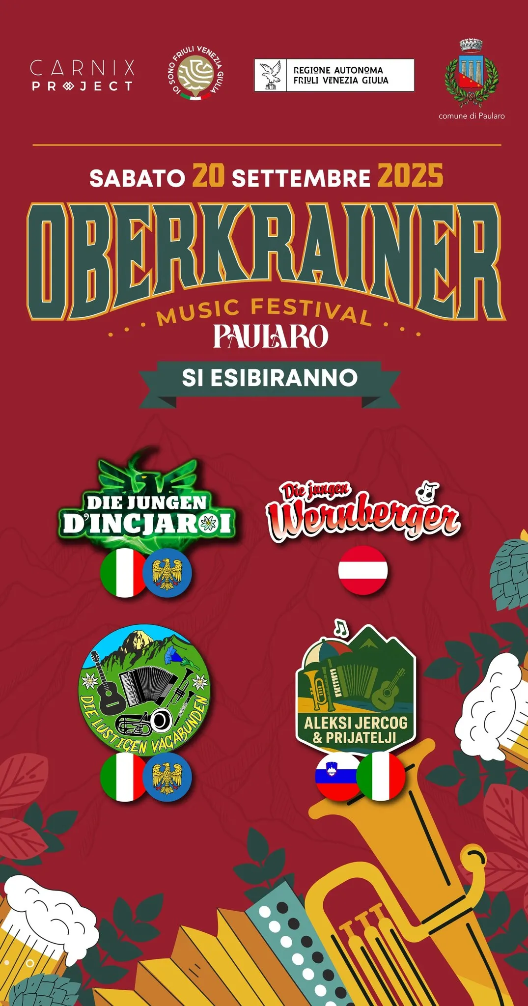 Oberkrainer Music Festival Settembre 2025 a Paularo Oberkrainer Music Festival Settembre 2025 a Paularo