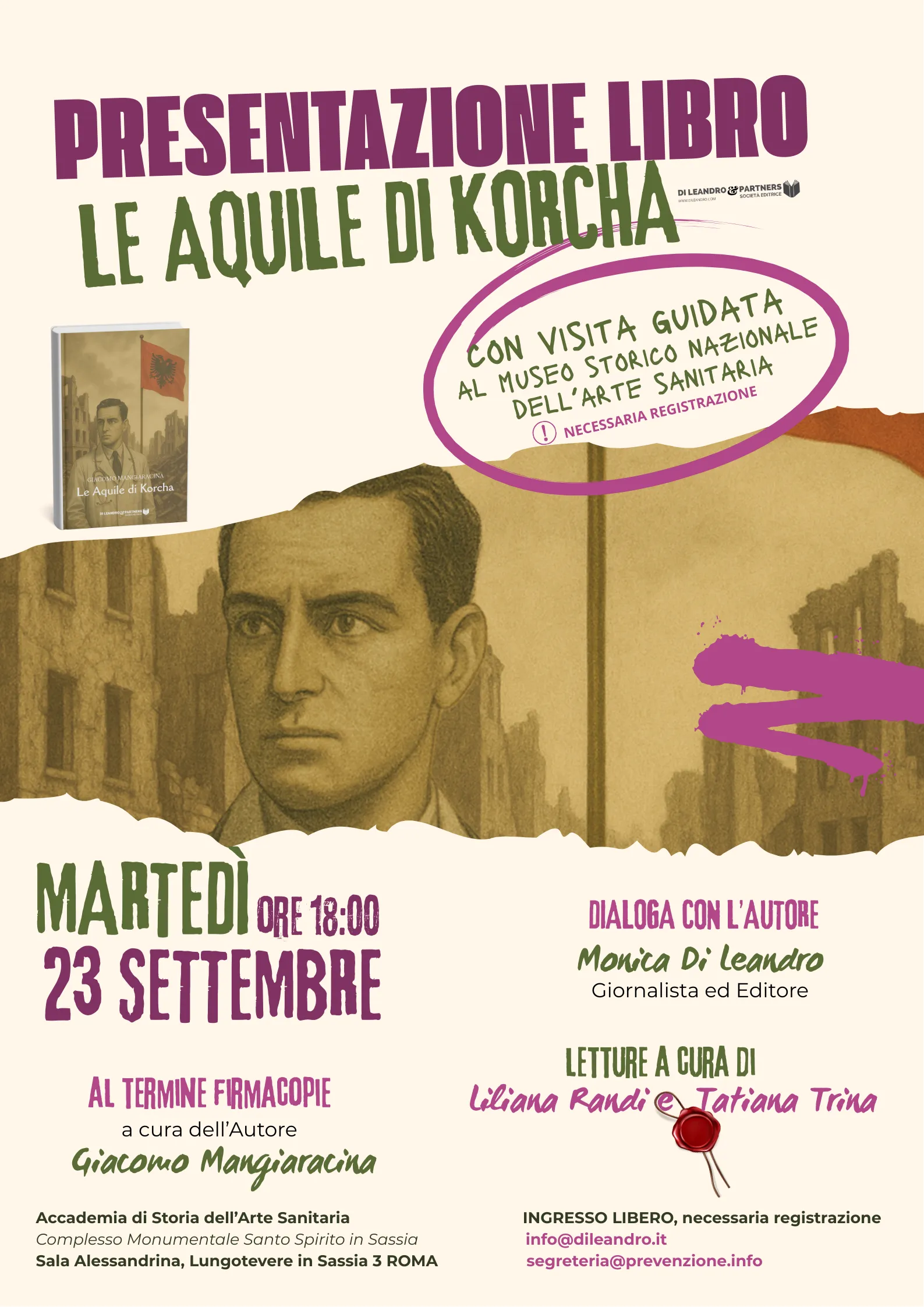 Presentazione del libro Le aquile di Korcha di Giacomo Mangiaracina Presentazione del libro Le aquile di Korcha di Giacomo Mangiaracina