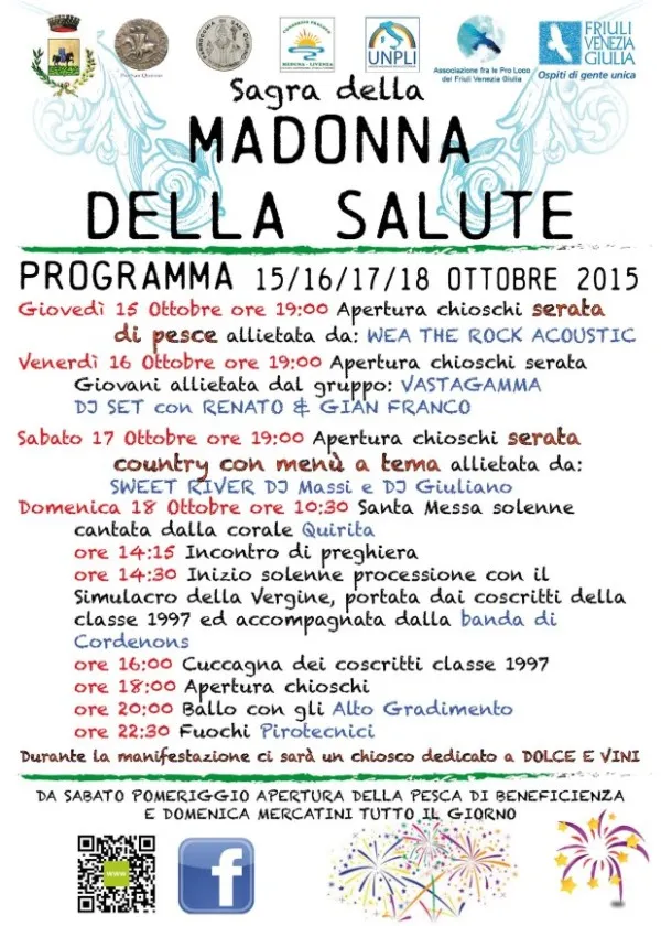 Sagra della Madonna della Salute Ottobre 2025 a San Quirino Sagra della Madonna della Salute Ottobre 2025 a San Quirino