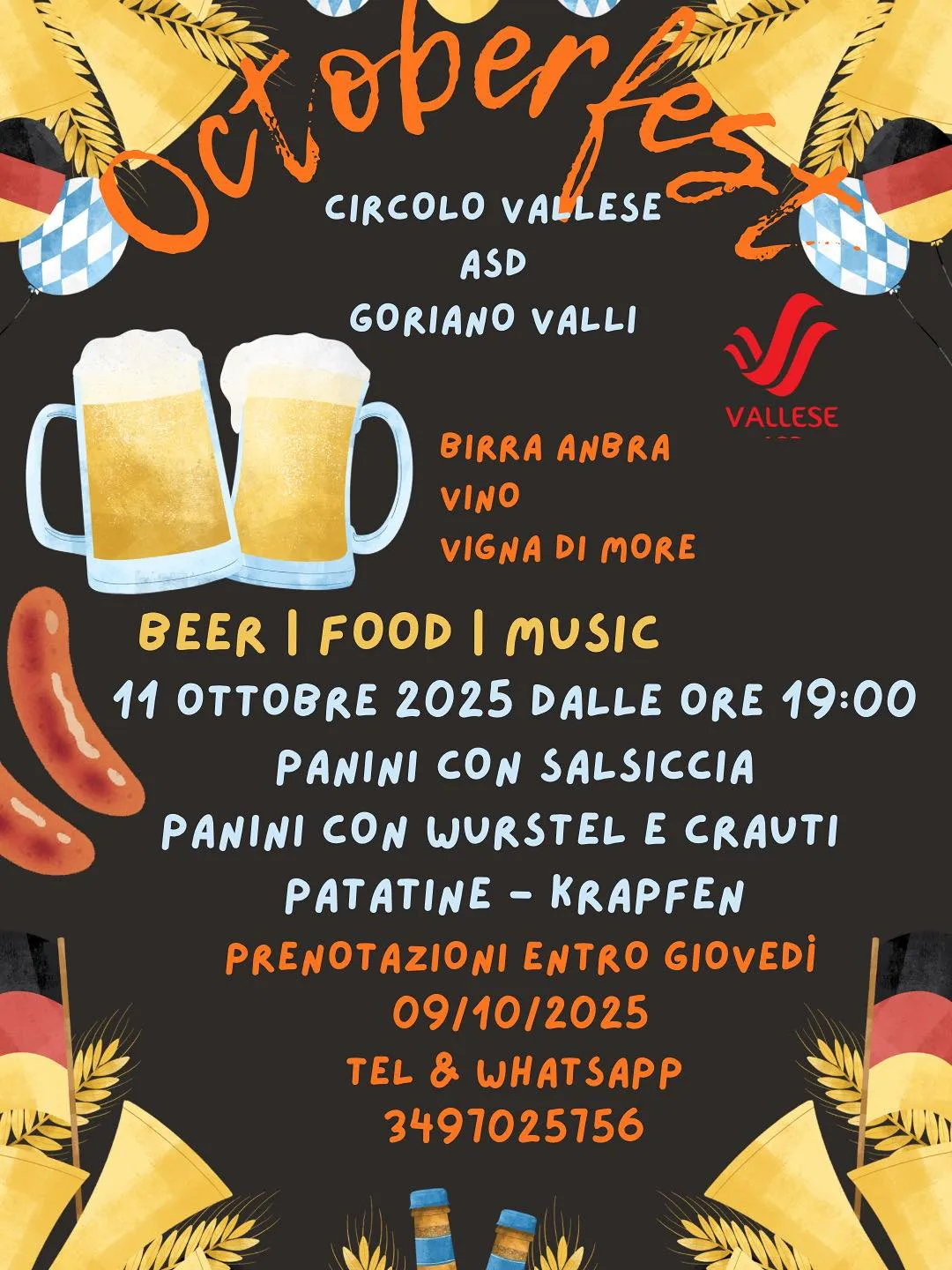 Octoberfest 2025 a Goriano Valli Octoberfest 2025 a Goriano Valli