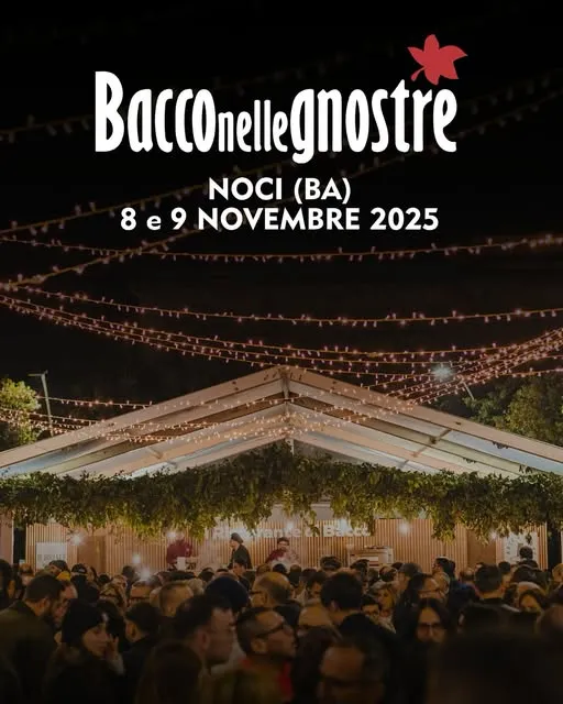 Bacco nelle Gnostre Novembre 2025 a Noci Bacco nelle Gnostre Novembre 2025 a Noci