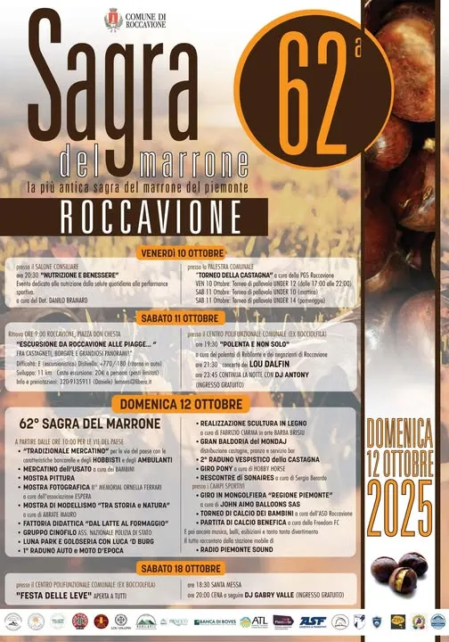 Sagra del Marrone di Roccavione Ottobre 2025 Sagra del Marrone di Roccavione Ottobre 2025