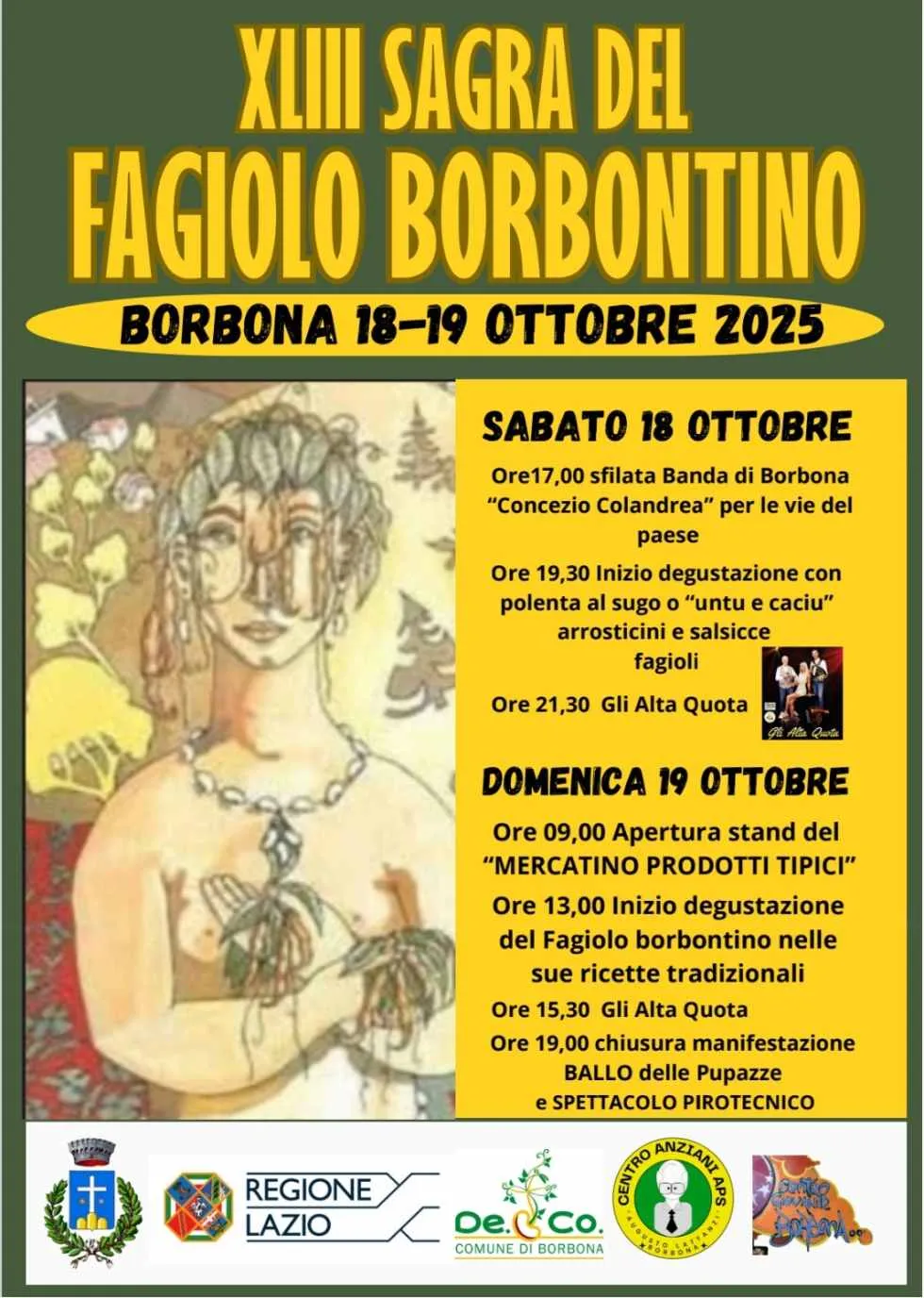 Sagra del Fagiolo Borbontino Ottobre 2025 a Borbona Sagra del Fagiolo Borbontino Ottobre 2025 a Borbona