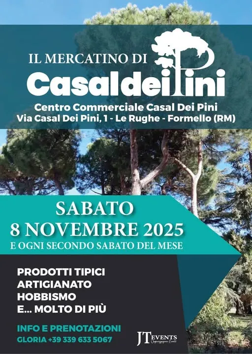 Il Mercatino di Casal dei Pini Novembre 2025 a Formello Il Mercatino di Casal dei Pini Novembre 2025 a Formello