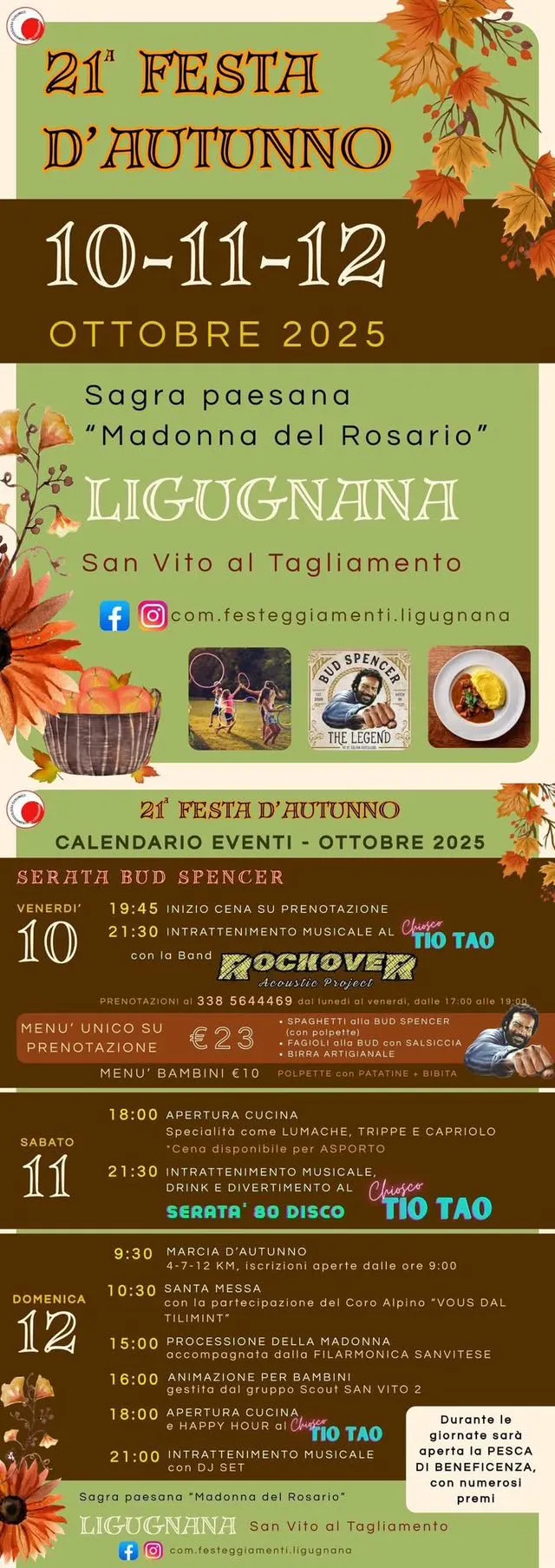 Festa d’Autunno di Ligugnana Ottobre 2025 Festa d’Autunno di Ligugnana Ottobre 2025