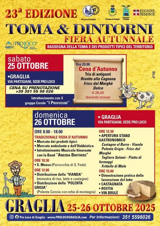 Toma & Dintorni Ottobre 2025 a Graglia Toma & Dintorni Ottobre 2025 a Graglia