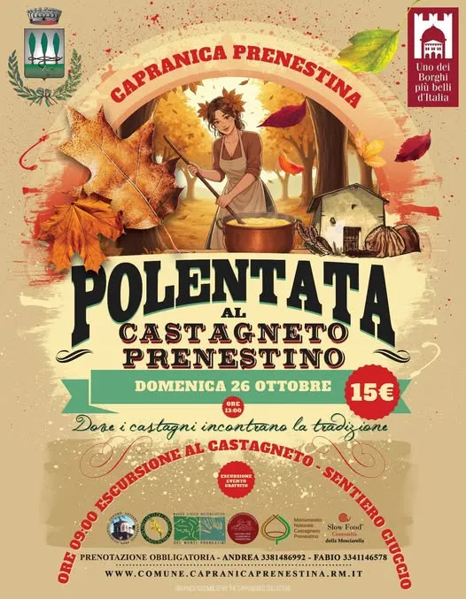 Polentata al Castagneto Prenestino di Capranica Prenestina Ottobre 2025 Polentata al Castagneto Prenestino di Capranica Prenestina Ottobre 2025