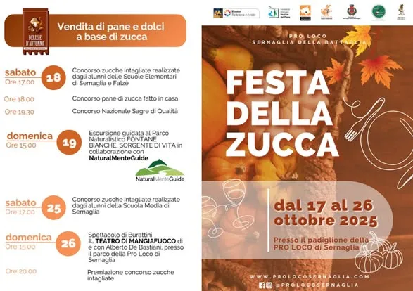 Festa della Zucca Ottobre 2025 a Sernaglia della Battaglia Festa della Zucca Ottobre 2025 a Sernaglia della Battaglia