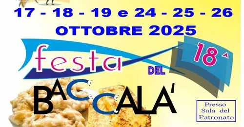 Festa del Baccalà Ottobre 2025 a Ronchi Festa del Baccalà Ottobre 2025 a Ronchi