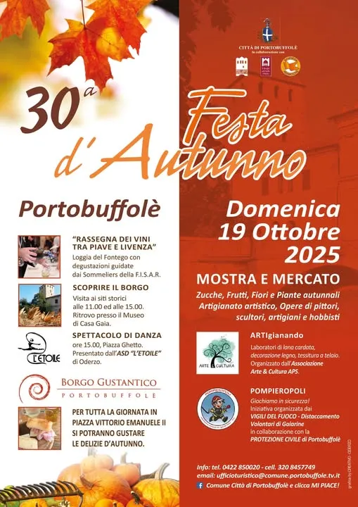 Festa d’Autunno Ottobre 2025 a Portobuffolé Festa d’Autunno Ottobre 2025 a Portobuffolé