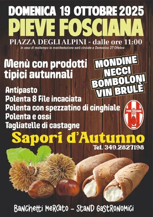 Sapori d’Autunno Ottobre 2025 a Pieve Fosciana Sapori d’Autunno Ottobre 2025 a Pieve Fosciana