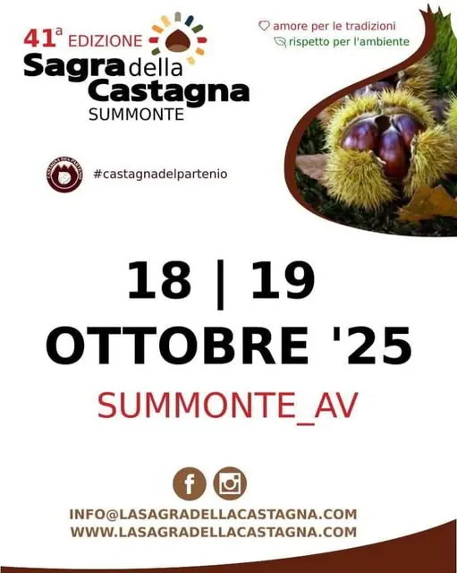 Sagra della Castagna Ottobre 2025 a Summonte Sagra della Castagna Ottobre 2025 a Summonte