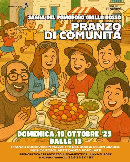 Sagra del Pomodoro Giallo e Rosso di San Simone Ottobre 2025 a Galatina Sagra del Pomodoro Giallo e Rosso di San Simone Ottobre 2025 a Galatina