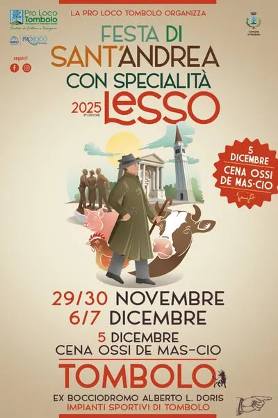 Festa di Sant’Andrea Novembre-Dicembre 2025 a Tombolo Festa di Sant’Andrea Novembre-Dicembre 2025 a Tombolo