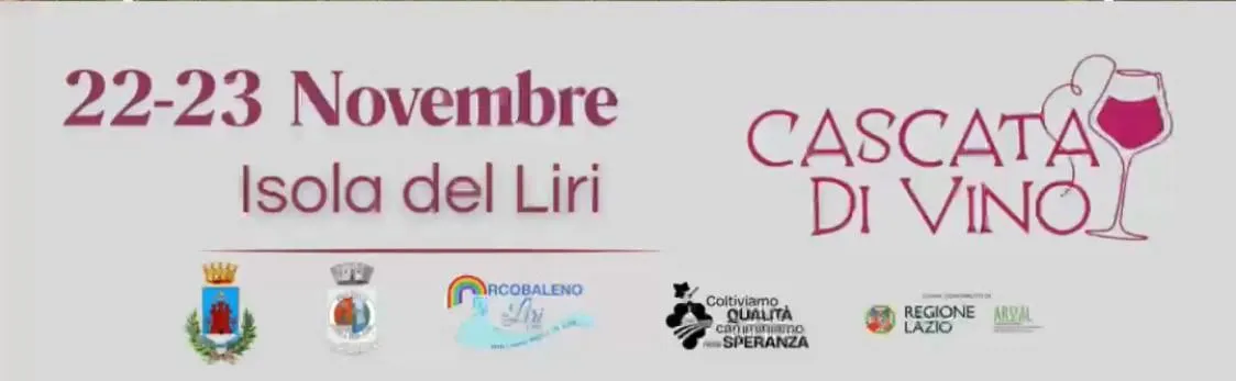 Cascata di Vino Novembre 2025 a Isola del Liri Cascata di Vino Novembre 2025 a Isola del Liri