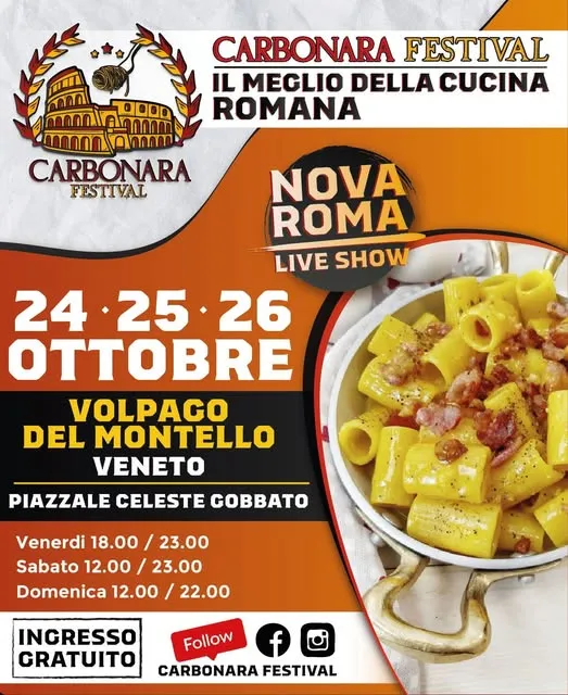 Carbonara Festival Ottobre 2025 a Volpago del Montello Carbonara Festival Ottobre 2025 a Volpago del Montello