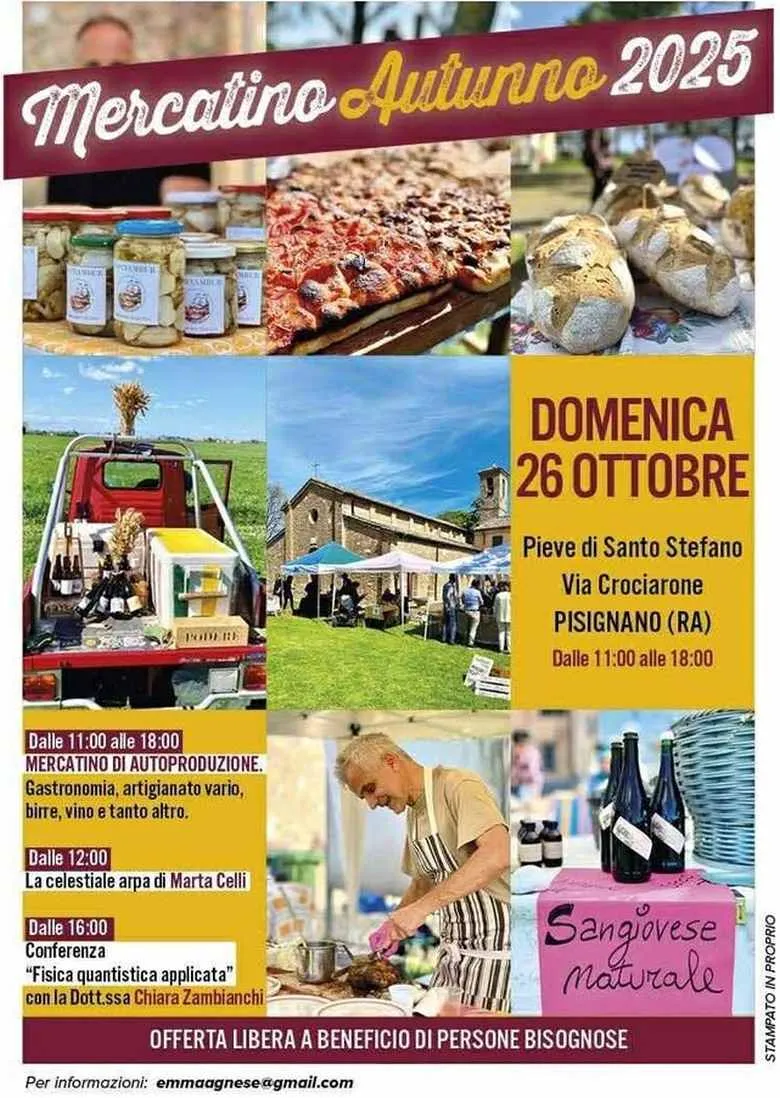 Mercatino d’Autunno Ottobre 2025 a Pisignano Mercatino d’Autunno Ottobre 2025 a Pisignano