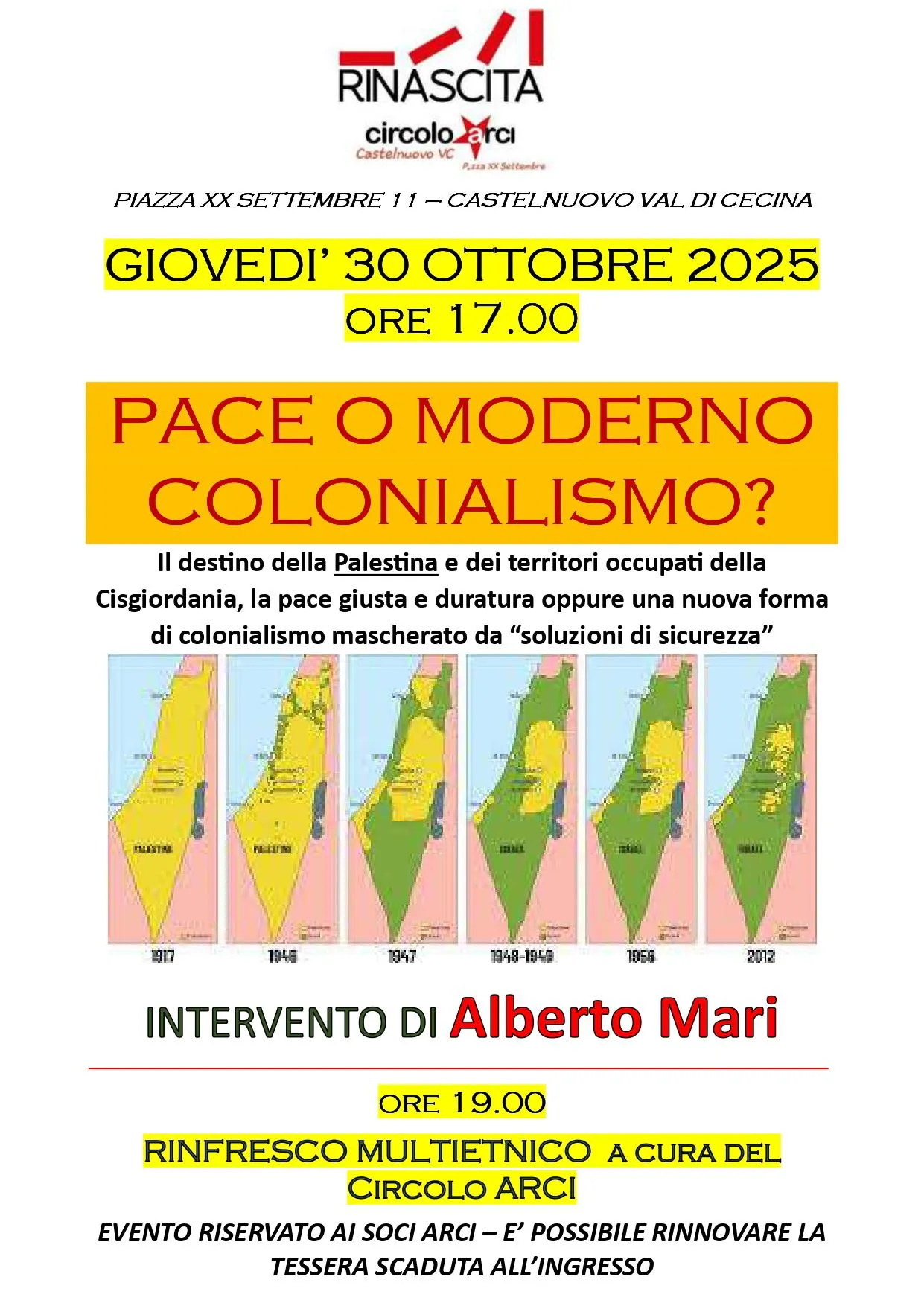 “Pace o moderno colonialismo?” “Pace o moderno colonialismo?”