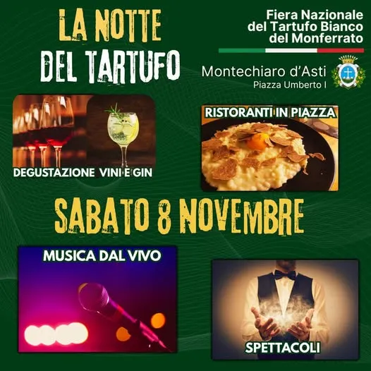La Notte del Tartufo Novembre 2025 a Montechiaro d’Asti La Notte del Tartufo Novembre 2025 a Montechiaro d’Asti