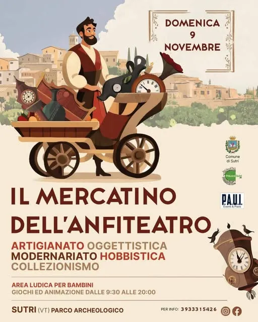 Il Mercatino dell’Anfiteatro di Sutri Novembre 2025 Il Mercatino dell’Anfiteatro di Sutri Novembre 2025