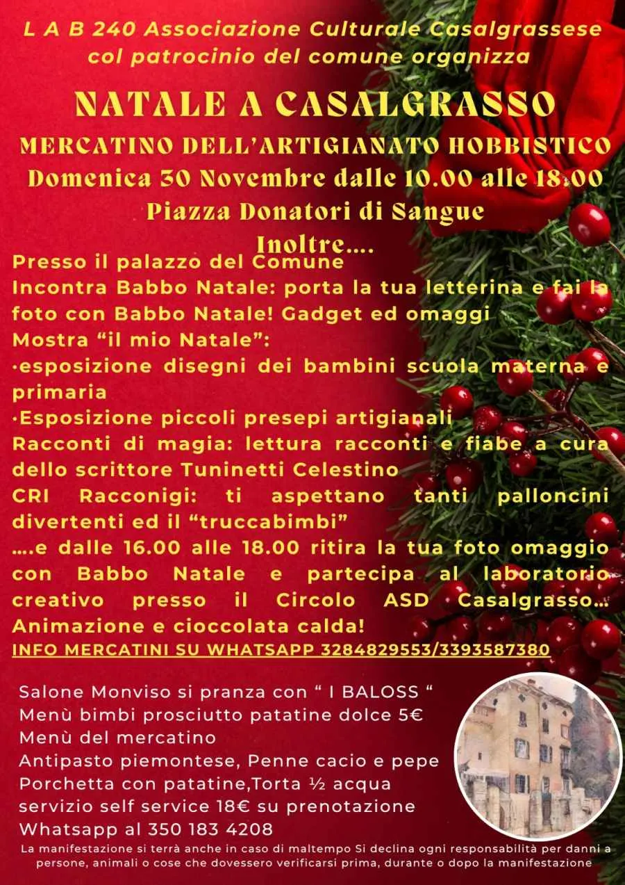 Natale 2025 a Casalgrasso Natale 2025 a Casalgrasso