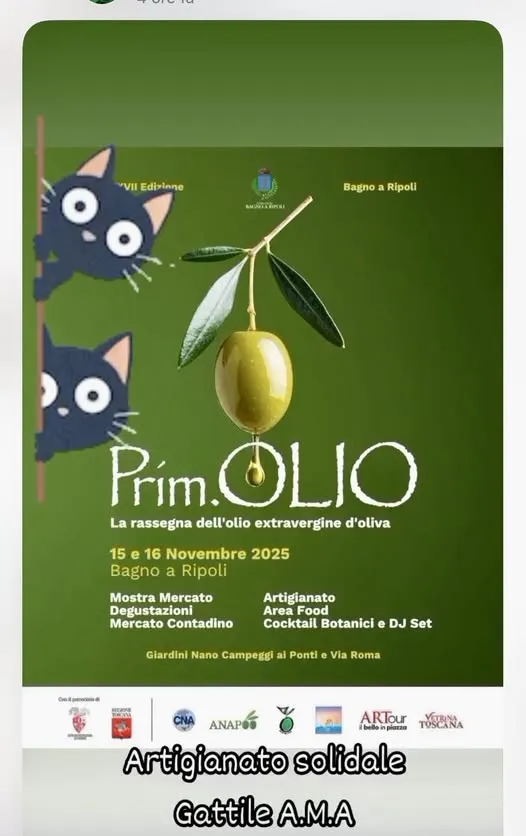 Prim.Olio Novembre 2025 a Bagno a Ripoli Prim.Olio Novembre 2025 a Bagno a Ripoli