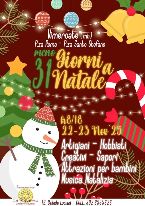 Meno 31 Giorni a Natale 2025 – la magia delle feste arriva a Vimercate! Meno 31 Giorni a Natale 2025 – la magia delle feste arriva a Vimercate!