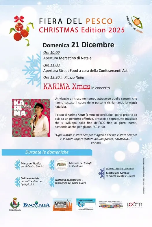 Fiera del Pesco Christmas Edition Dicembre 2025 a Canale Fiera del Pesco Christmas Edition Dicembre 2025 a Canale