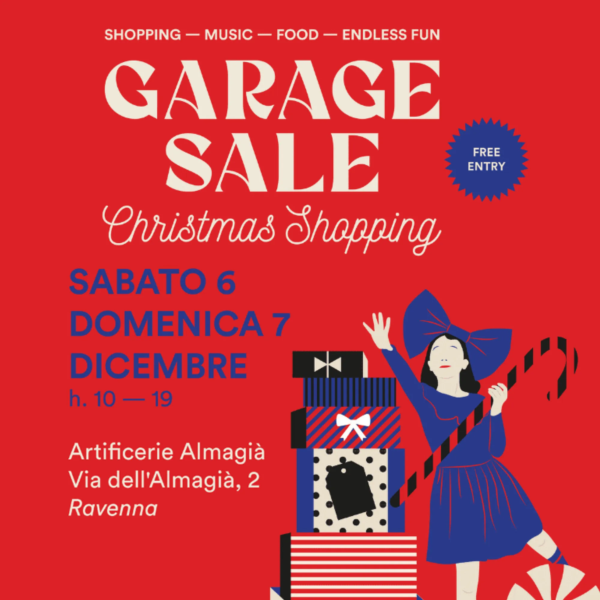 Garage Sale Christmas Shopping Dicembre 2025 a Ravenna Garage Sale Christmas Shopping Dicembre 2025 a Ravenna