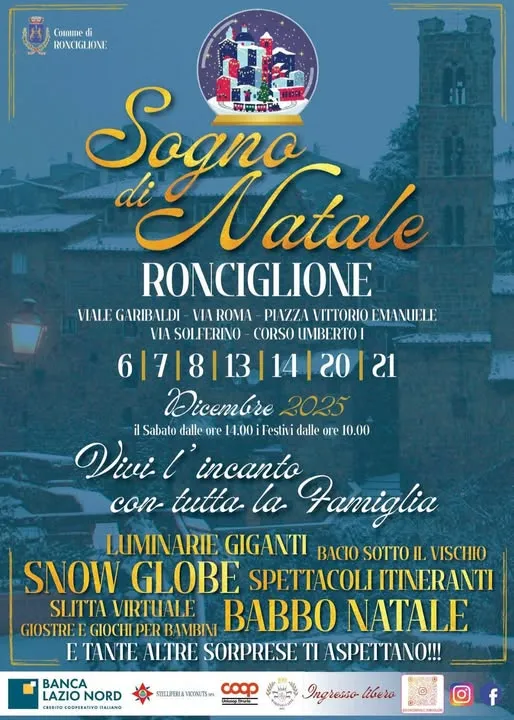 Sogno di Natale 2025 a Ronciglione Sogno di Natale 2025 a Ronciglione