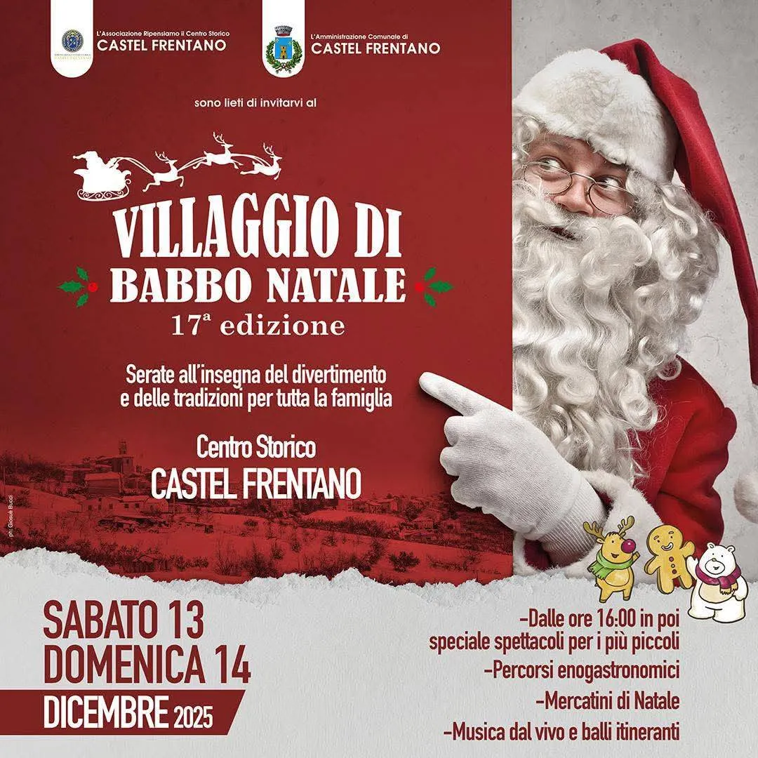 Villaggio di Babbo Natale 2025 a Castel Frentano Villaggio di Babbo Natale 2025 a Castel Frentano