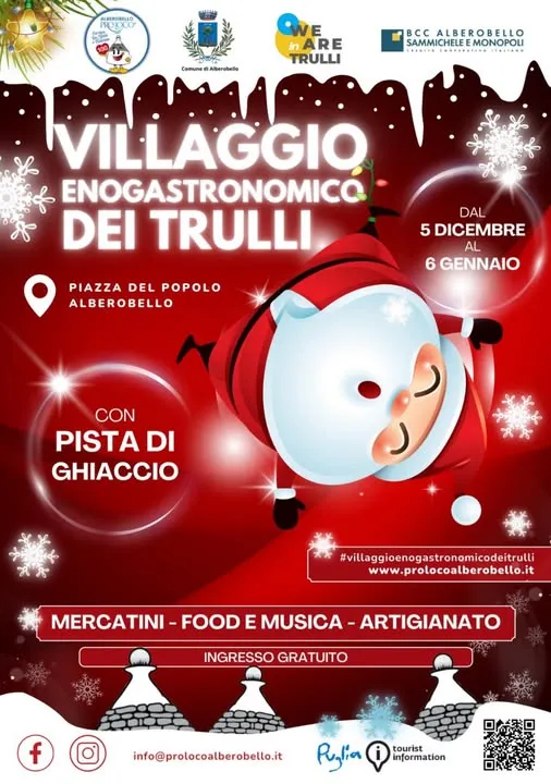 Villaggio Enogastronomico dei Trulli 2025/2026 ad Alberobello Villaggio Enogastronomico dei Trulli 2025/2026 ad Alberobello