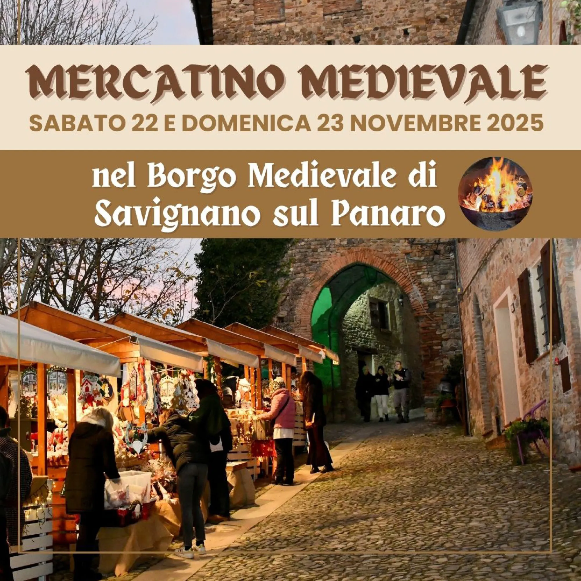 Mercatino Medievale di Savignano sul Panaro Novembre 2025 Mercatino Medievale di Savignano sul Panaro Novembre 2025