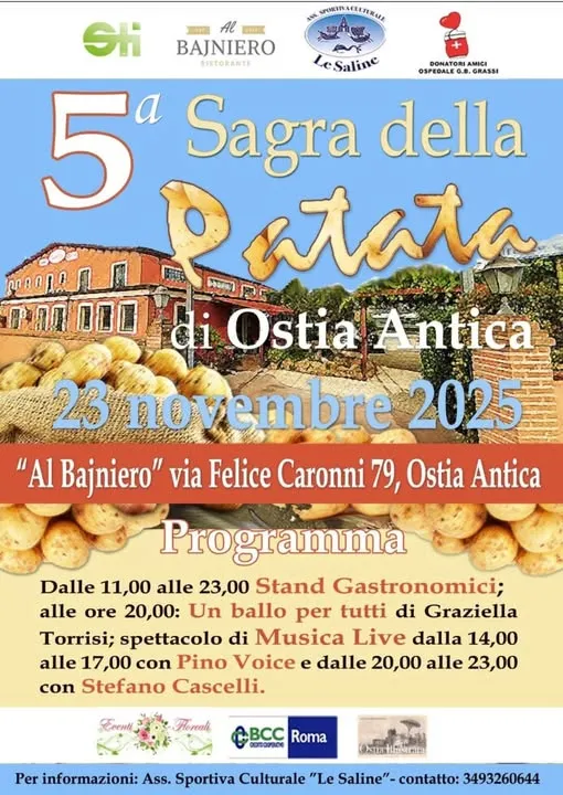 Sagra della Patata di Ostia Antica Novembre 2025 Sagra della Patata di Ostia Antica Novembre 2025