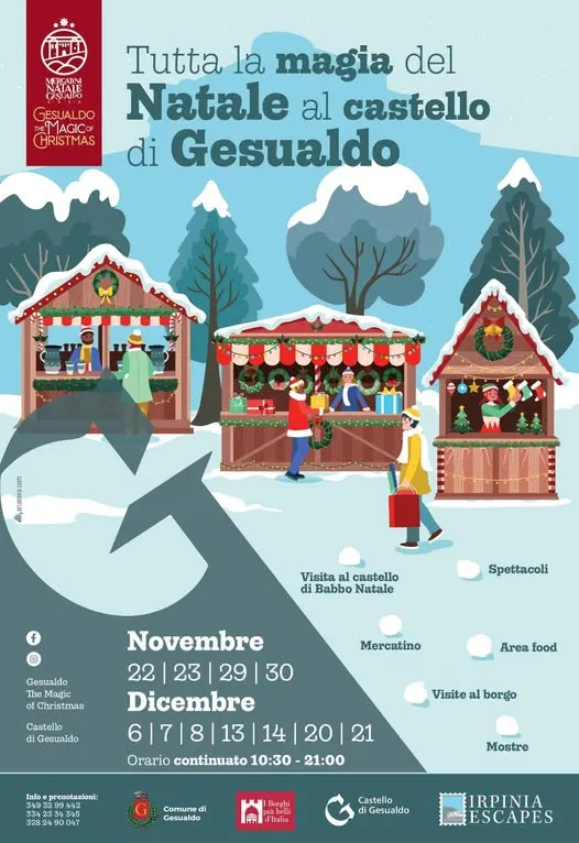 Tutta la magia del Natale 2025 al Castello di Gesualdo Tutta la magia del Natale 2025 al Castello di Gesualdo