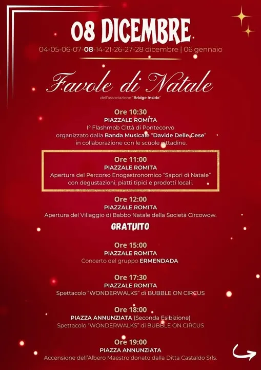 Favole di Natale 2025 a Pontecorvo Favole di Natale 2025 a Pontecorvo