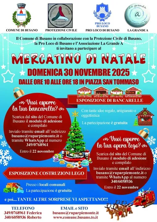 Mercatino di Natale 2025 di Busano Mercatino di Natale 2025 di Busano