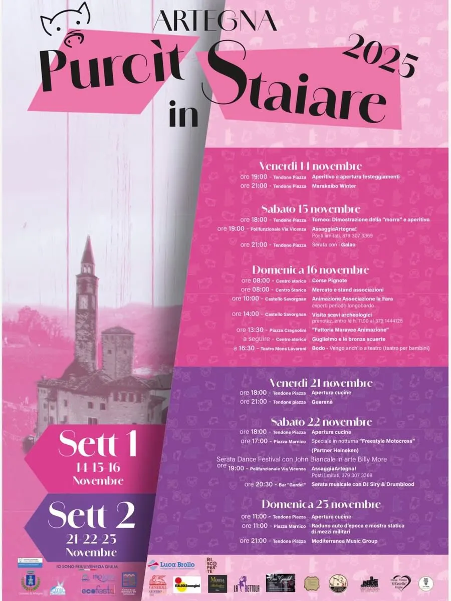 Purcit in Staiare Novembre 2025 ad Artegna Purcit in Staiare Novembre 2025 ad Artegna