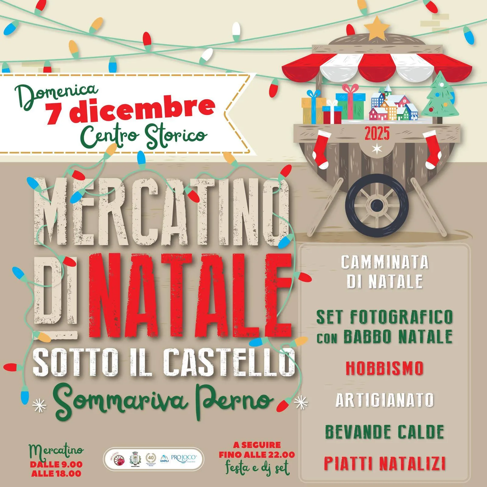Mercatino di Natale 2025 sotto il Castello a Sommariva Perno Mercatino di Natale 2025 sotto il Castello a Sommariva Perno