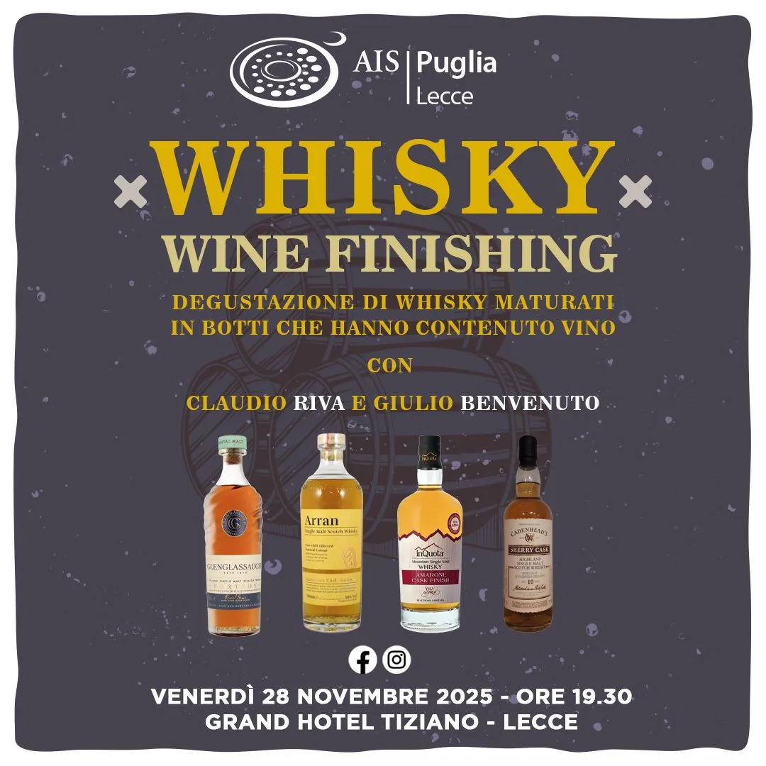 “WHISKY IN WINE” NOVEMBRE 2025 A LECCE “WHISKY IN WINE” NOVEMBRE 2025 A LECCE