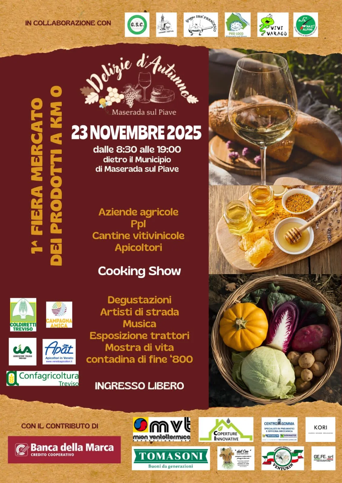 Delizie d’Autunno Novembre 2025 a Maserada sul Piave Delizie d’Autunno Novembre 2025 a Maserada sul Piave