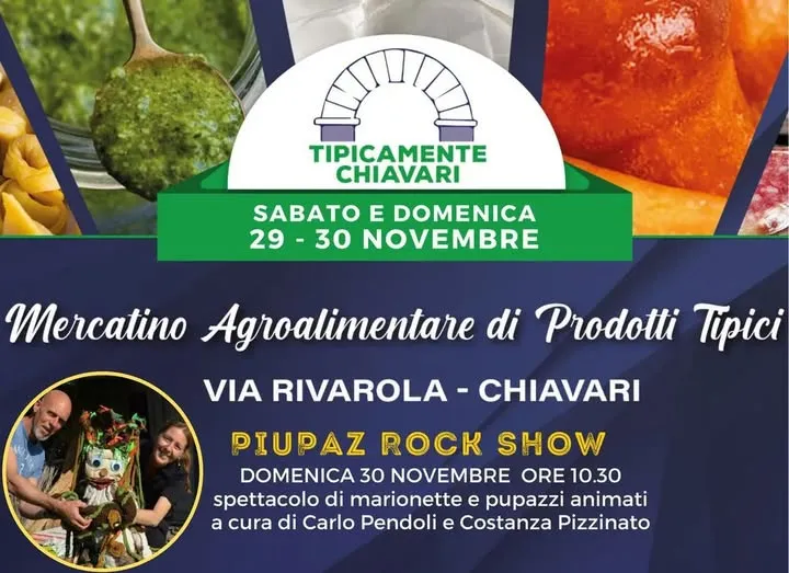 Tipicamente Chiavari: il Mercatino Agroalimentare di Prodotti Tipici Novembre 2025 Tipicamente Chiavari: il Mercatino Agroalimentare di Prodotti Tipici Novembre 2025