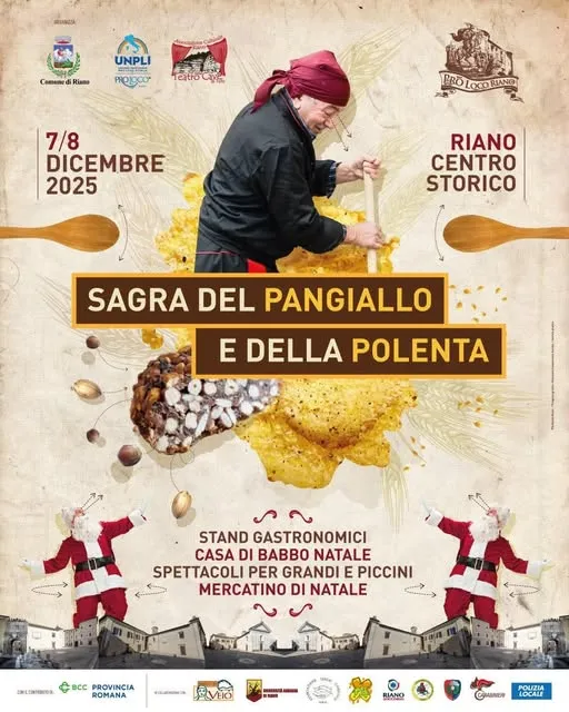 Sagra del Pangiallo e della Polenta Dicembre 2025 a Riano Sagra del Pangiallo e della Polenta Dicembre 2025 a Riano