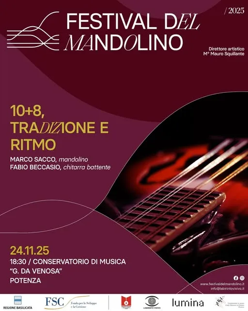 Festival del Mandolino Novembre 2025 a Potenza Festival del Mandolino Novembre 2025 a Potenza