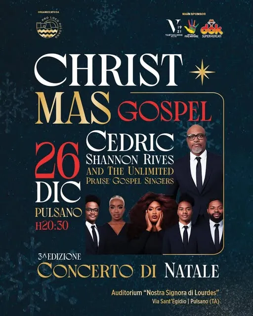 Christmas Gospel: il Concerto di Natale 2025 a Pulsano Christmas Gospel: il Concerto di Natale 2025 a Pulsano