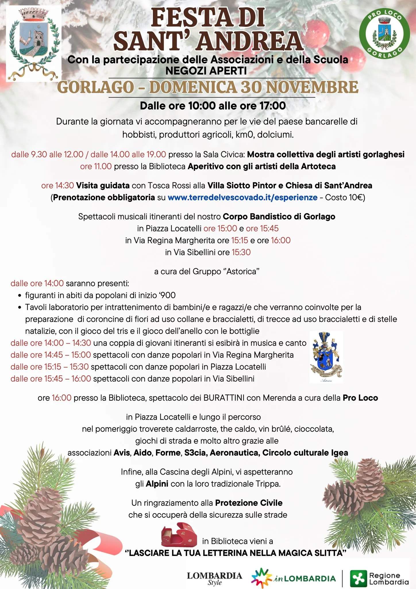 Festa di Sant’Andrea Novembre 2025 a Gorlago Festa di Sant’Andrea Novembre 2025 a Gorlago