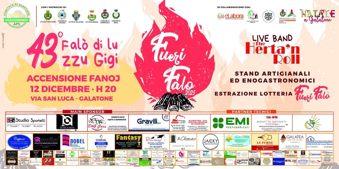 Falò di lu Zzu Gigi Dicembre 2025 a Galatone Falò di lu Zzu Gigi Dicembre 2025 a Galatone